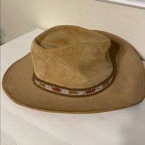 Larry Mahan Vintage Suede Cowboy Hat Size 7 5/8